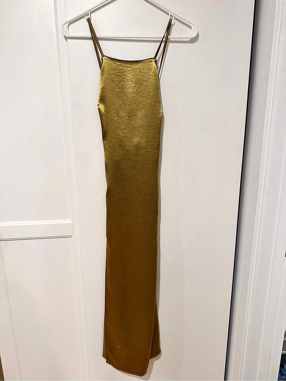 Topshop Metallic Maxi Dress Size 4 NWT